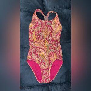 Zimmermann Girl's Teddy Paisley One-Piece Swimsuit
